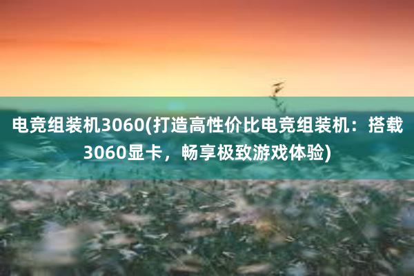 电竞组装机3060(打造高性价比电竞组装机：搭载3060显卡，畅享极致游戏体验)