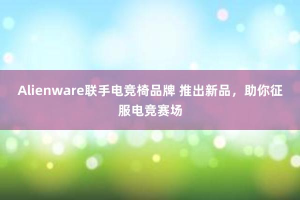 Alienware联手电竞椅品牌 推出新品，助你征服电竞赛场