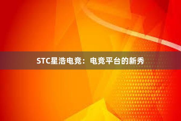 STC星浩电竞：电竞平台的新秀