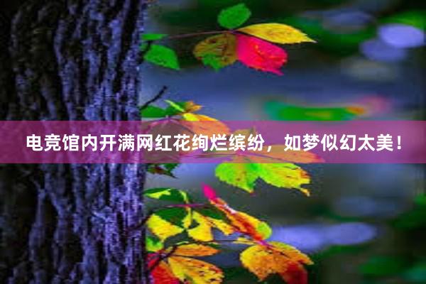 电竞馆内开满网红花绚烂缤纷，如梦似幻太美！