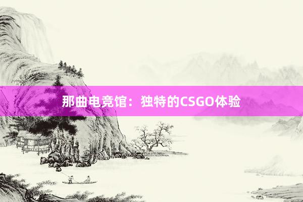 那曲电竞馆：独特的CSGO体验